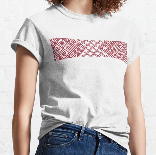 Aperçu de l'œuvre Motif de ceinture Lielvarde rouge letton créée et vendue par Ilze Lucero.
