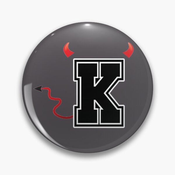 Item preview, Letter K College Font Evil Naughty  designed and sold by comcamworld.