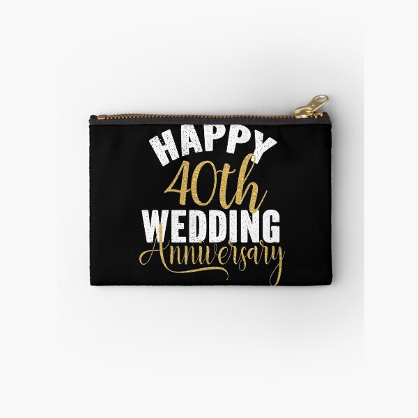 Item preview, Happy 40th Wedding Anniversary Matching Gift For Couples graphic designed and sold by Grabitees.