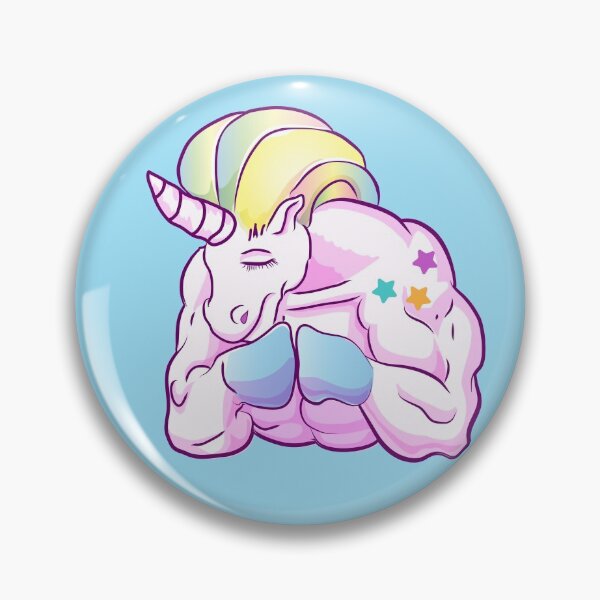 Item preview, muscular unicorn  designed and sold by Christopher Cortez.