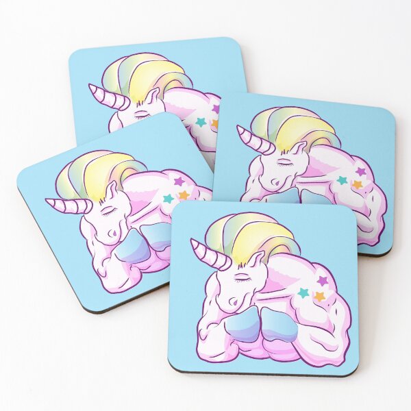 Item preview, muscular unicorn  designed and sold by Christopher Cortez.