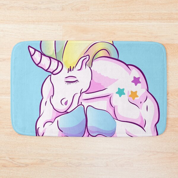 Item preview, muscular unicorn  designed and sold by Christopher Cortez.