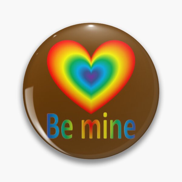 Item preview, Be mine, shining rainbow heart designed and sold by helenkaiy.