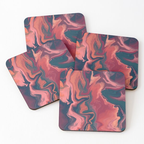 Item preview, ABSTRACT 8-green, orange, red designed and sold by BEATRIZ ABAITUA.