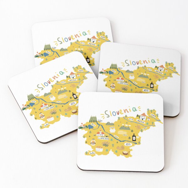 Item preview, map of Slovenia designed and sold by ashiya-pixel.