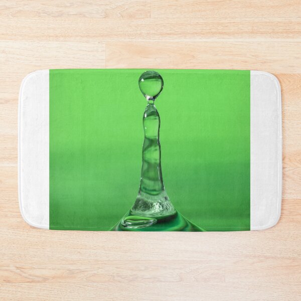 Item preview, Water Drop Splash on a bright Green Background designed and sold by dvlcom.