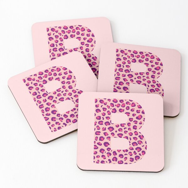 Item preview, Letter B Pink Cheetah Monogram Initial Sticker designed and sold by Pink Mint.