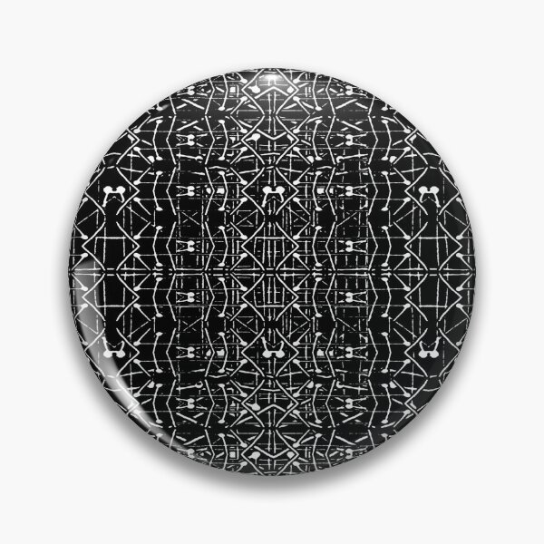 Item preview, Black and White Ethnic Ornate Pattern designed and sold by DFLC Prints.