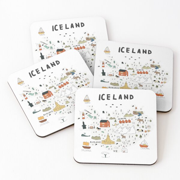 Item preview, map of Iceland designed and sold by ashiya-pixel.