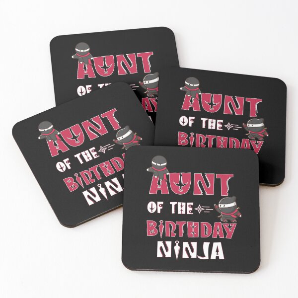 Item preview, Aunt Of The Birthday Ninja Boy And Girl B-day Party graphic designed and sold by Grabitees.