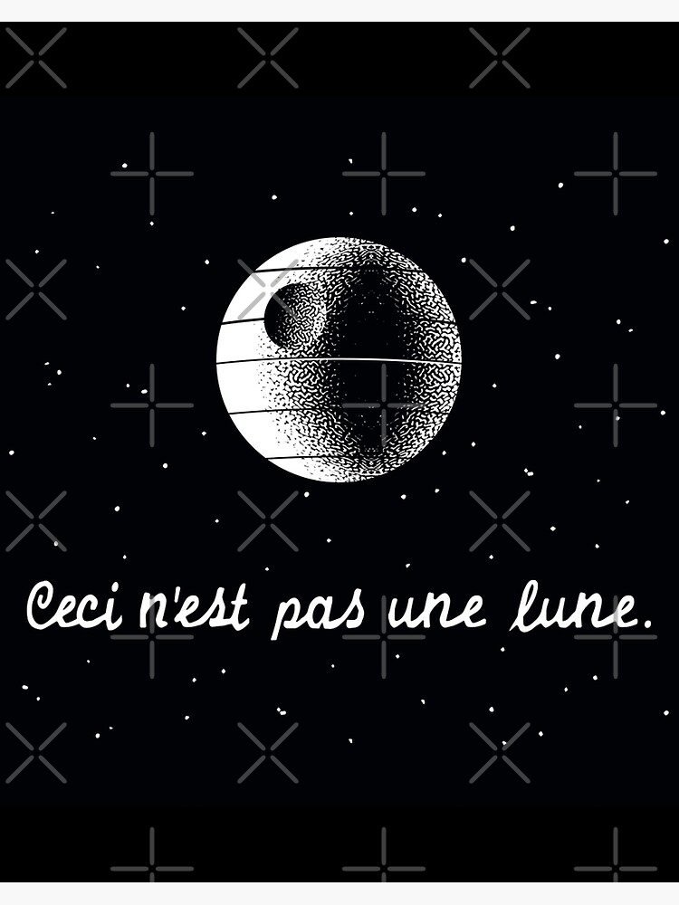 This Is Not A Moon Gift Ceci N'est Pas Une Lune Fun T-Shirt