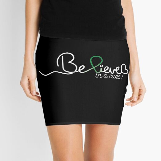 Believe- Depression Awareness Gifts for Women Depression Support Ribbon Mini Skirt