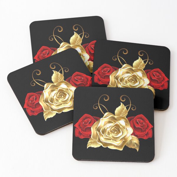 Item preview, Gold & Red Roses designed and sold by Borislav Shekerdzhiyski.