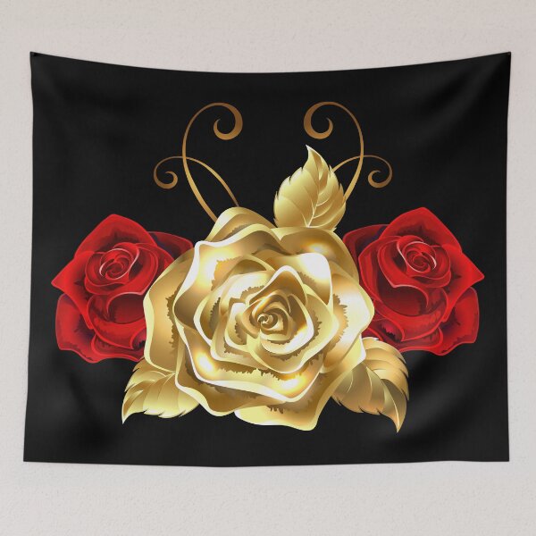Item preview, Gold & Red Roses designed and sold by Borislav Shekerdzhiyski.