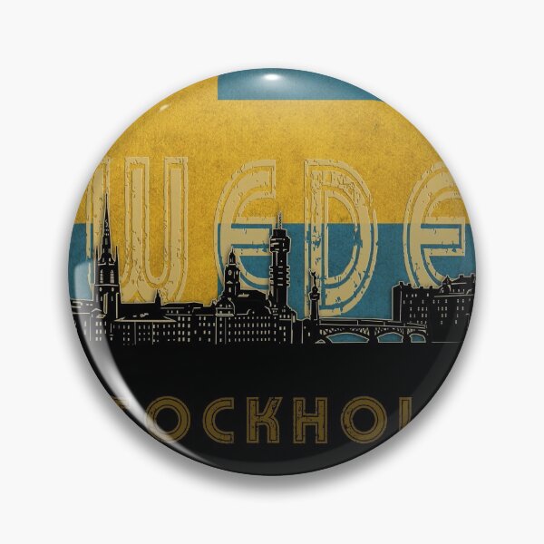 Item preview, stockholm skyline flag designed and sold by BekimART2.