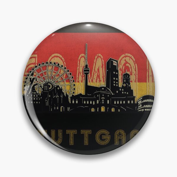 Item preview, stuttgart skyline flag designed and sold by BekimART2.