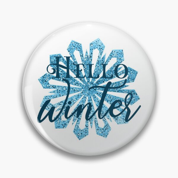 Item preview, “Hello Winter” Sparkly Snowflake - Blue designed and sold by PawsitiveMum.