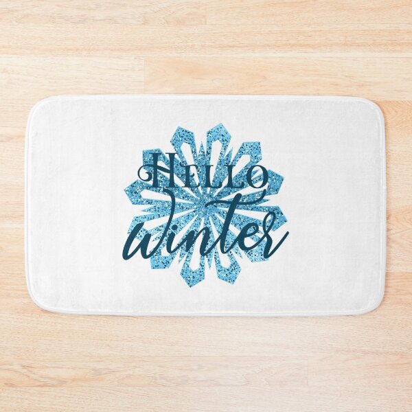 Item preview, “Hello Winter” Sparkly Snowflake - Blue designed and sold by PawsitiveMum.