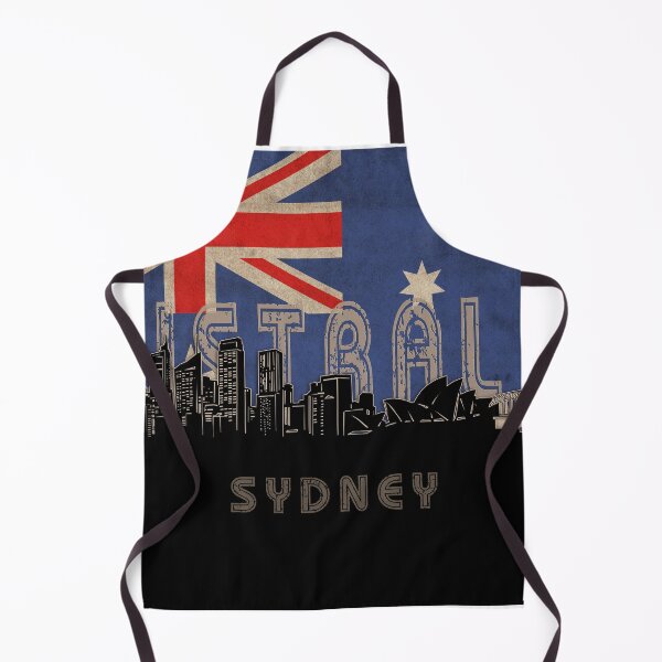 Item preview, sydney skyline flag designed and sold by BekimART2.