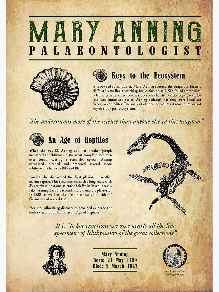 Thumbnail 3 of 3, Journal, Mary Anning: Palaeontologist designed and sold by AdaLovelaceDay.
