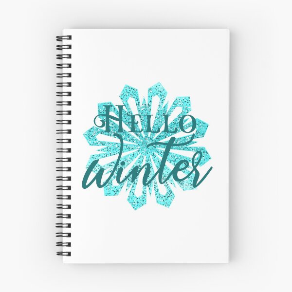 Item preview, “Hello Winter” Sparkly Snowflake - Aqua designed and sold by PawsitiveMum.