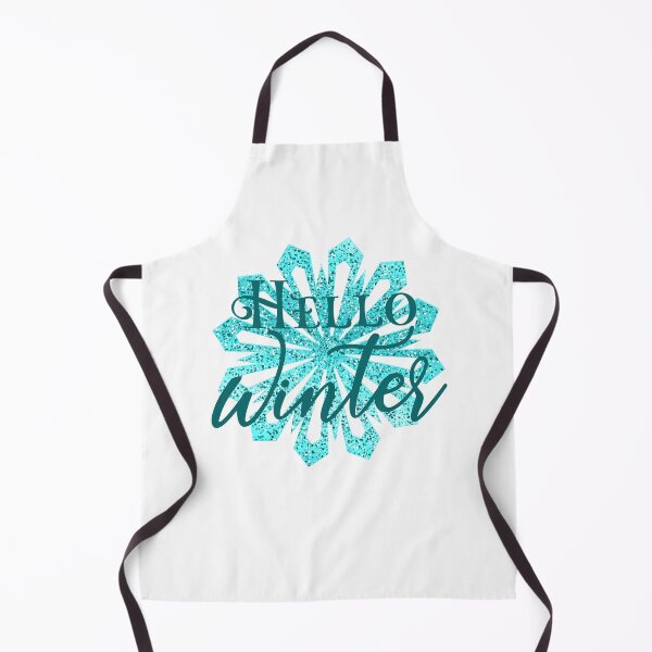 Item preview, “Hello Winter” Sparkly Snowflake - Aqua designed and sold by PawsitiveMum.