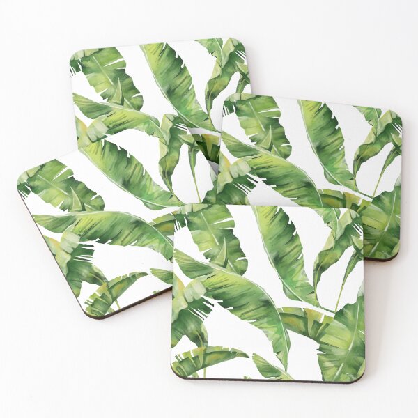 Item preview, Green Tropical Banana Leaves Pattern designed and sold by 30-Merch.