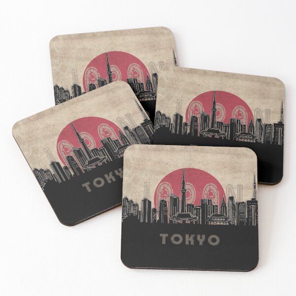 Item preview, tokyo skyline flag designed and sold by BekimART2.