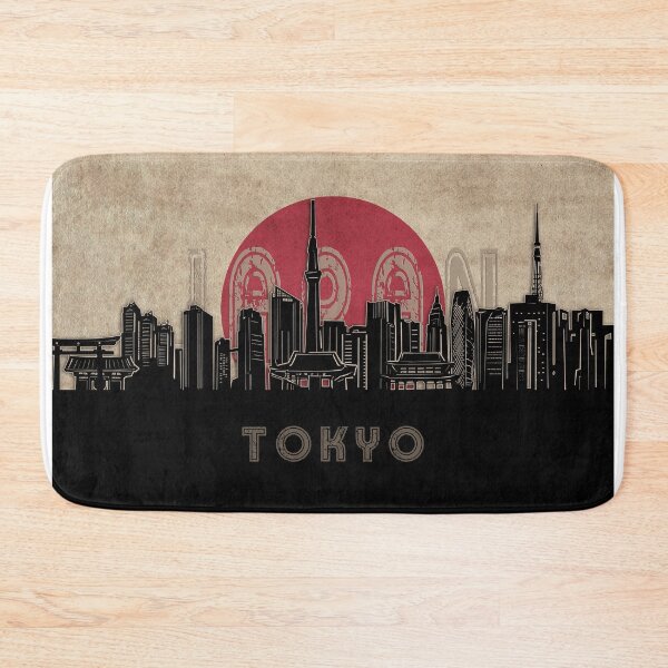 Item preview, tokyo skyline flag designed and sold by BekimART2.