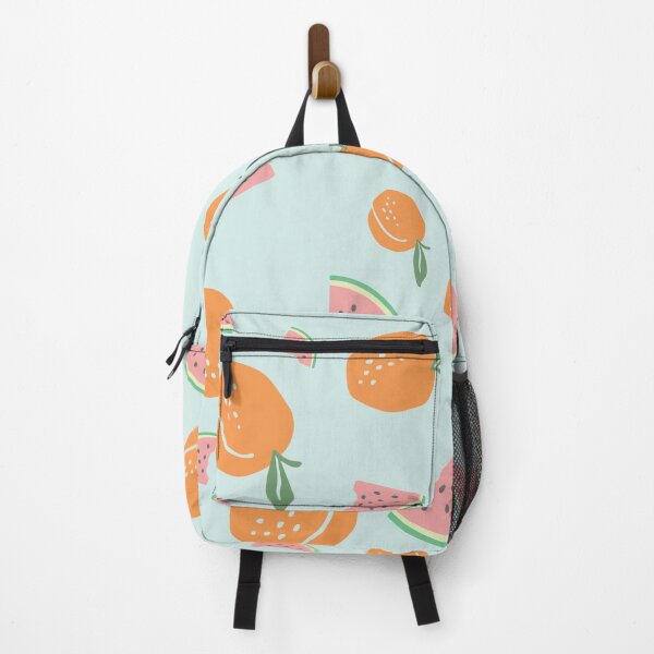 Item preview, Pastel Blue and Orange Peaches with Watermelons designed and sold by ThinkBeautiful.