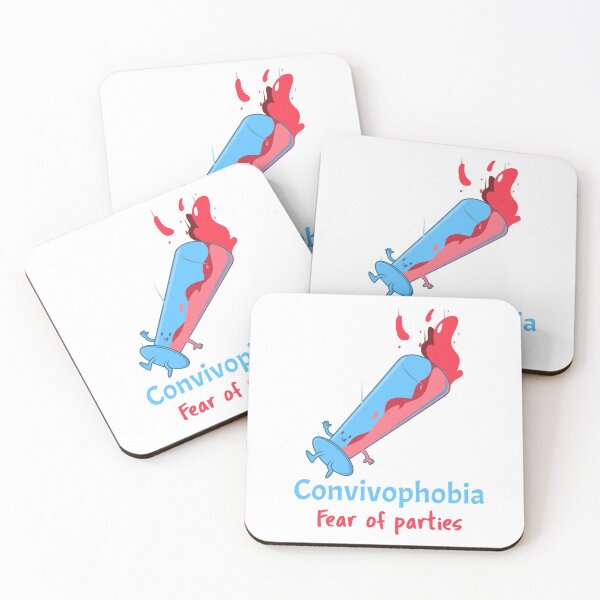 Item preview, Convivophobia - Fear Of Parties designed and sold by PhobiaStore.