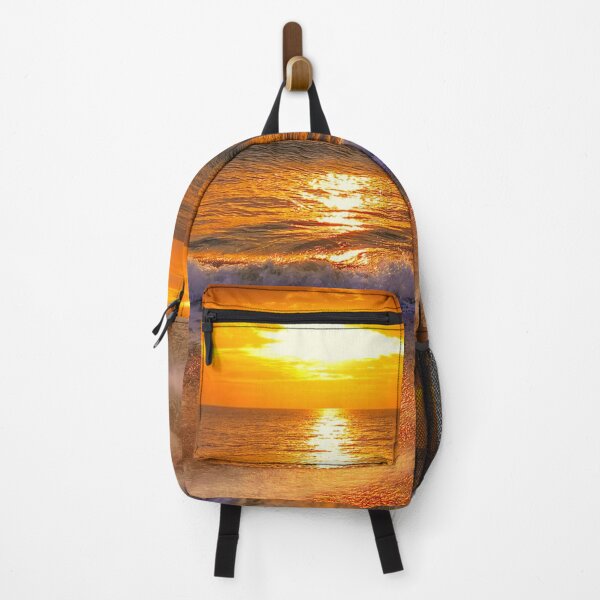 Item preview, Beautiful sun setting with ocean waves designed and sold by Rajzone.