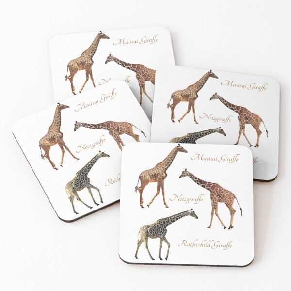 Item preview, 3 species of giraffes in Kenya / Africa designed and sold by TShirtsundMehr.