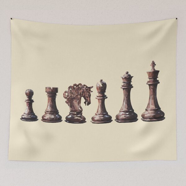 Item preview, chess pieces triangulation art designed and sold by psychoshadow.