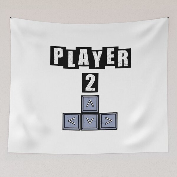 Item preview, Player Two on Keyboard - White designed and sold by BusyMonkeys.