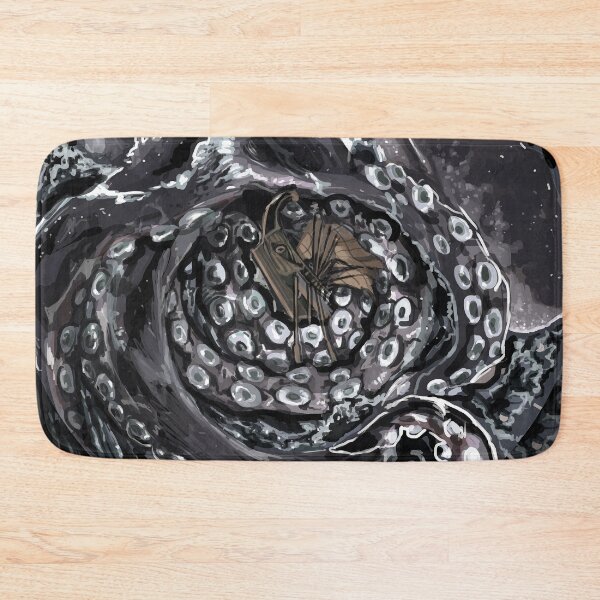 Item preview, Kraken vs Greek vessel in Gray designed and sold by Deathoftheself.
