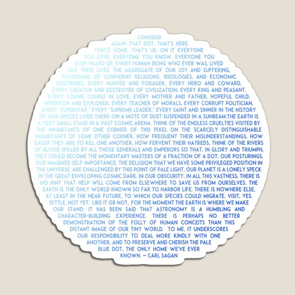 Pale Blue Dot - Carl Sagan Magnet