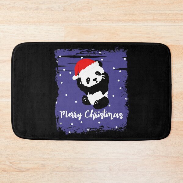 Item preview, Merry Christmas A Cute Little Panda With A Christmas Cap In The Snow designed and sold by Paulina Vanlife.