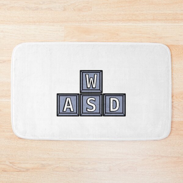 Item preview, WASD on Keyboard - White designed and sold by BusyMonkeys.