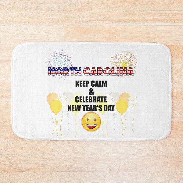 Item preview, North Carolina Keep Calm & Celebrate New Year Day | North Carolina Edition designed and sold by BestBash.