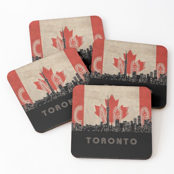 Item preview, toronto skyline flag  designed and sold by BekimART2.