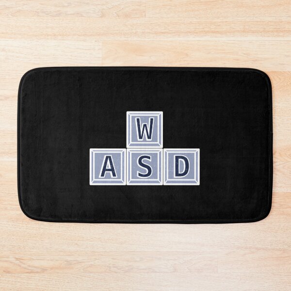 Item preview, WASD on Keyboard - Black designed and sold by BusyMonkeys.