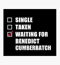Waiting For Benedict Cumberbatch Photographic Print