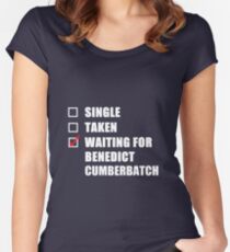 Waiting For Benedict Cumberbatch Women's Fitted Scoop T-Shirt