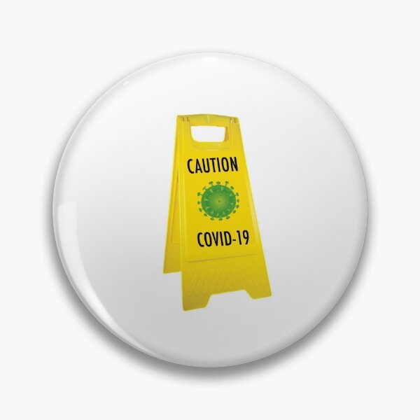 Item preview, COVID-19 CAUTION FLOOR SIGN designed and sold by Aaron Fletcher.