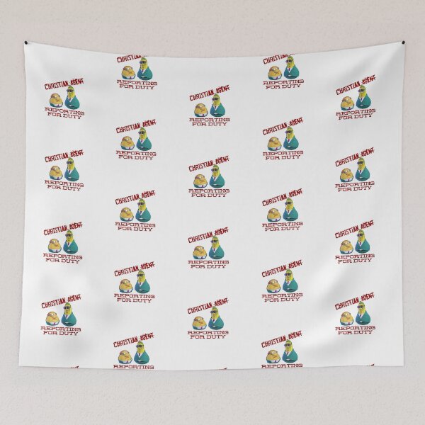 Item preview, Veggie Message: CHRISTIAN AGENT Reporting for Duty designed and sold by PawsitiveMum.