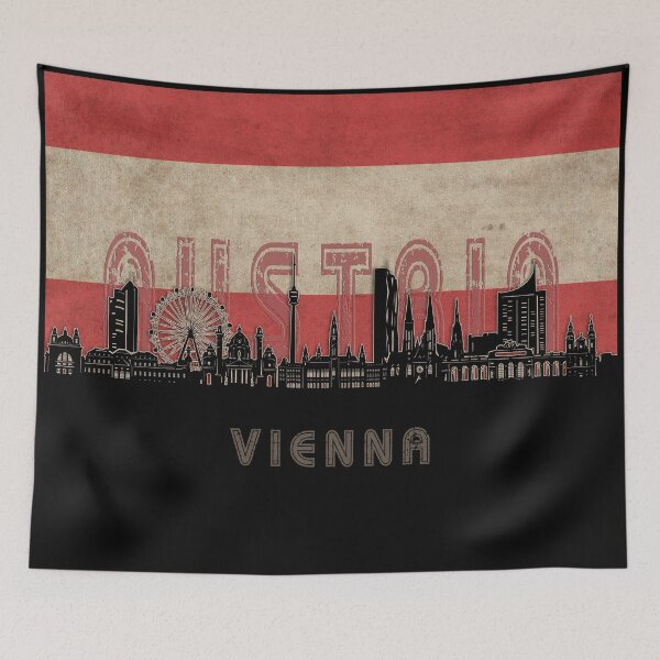 Item preview, vienna skyline flag designed and sold by BekimART2.