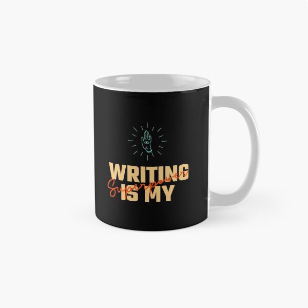 Item preview, Writing Is My Superpower Typography designed and sold by Unworldly.