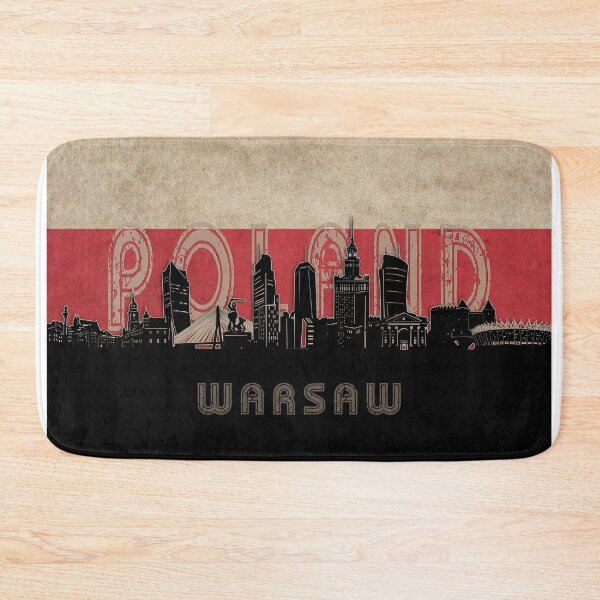 Item preview, warsaw skyline flag designed and sold by BekimART2.