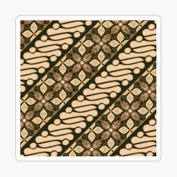 Batik Parang Design - Parang Batik Design - Batik Indonesia - Indonesian Batik Sticker